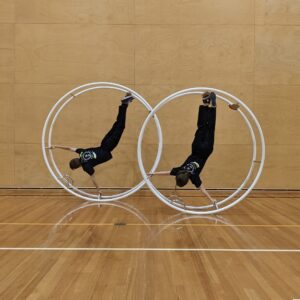 Kids on Gymnastics Wheel