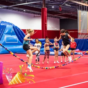 Fun games at Flipz Academy Birthday party Gold Coast