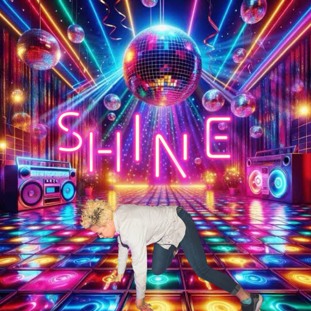 Kids dancing under colorful disco lights at Flipz Academy Gold Coast